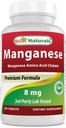 Best Naturals Manganese Amino Acid Chelate 8 mg- 250 tablettia
