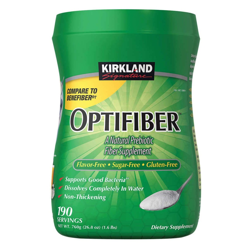 Kirklandin allekirjoitus OPTIFIBER, 25,6 Ounces 190 Servings (2 pakkaus)