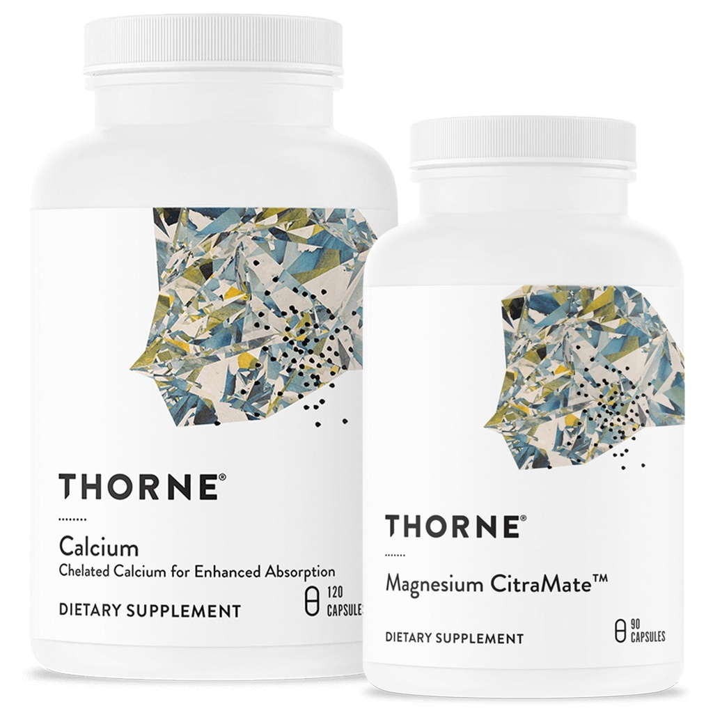 THORNE - Bone Health Bundle - DiCalcium Malate ja magnesium CitraMate - 90-120 Tarjoilut