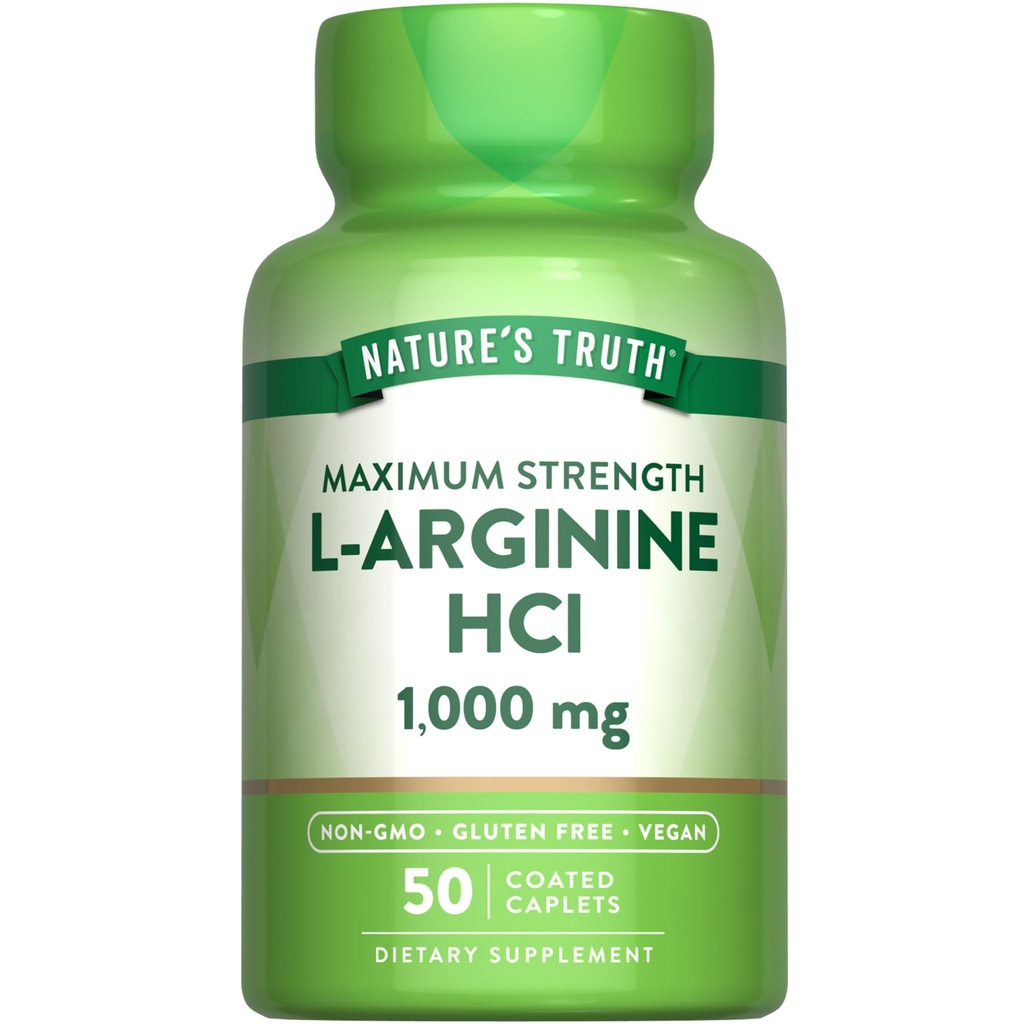 Nature's Truth L-Arginine HCL 1000 mg ... 50 Caplets...
