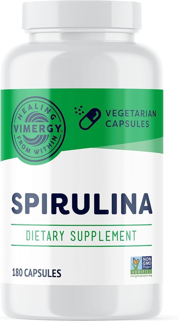 Vimergia Spirulina-kapselit ... ......voi sisältää kasviproteiinia......................................................................................................................................................................................................................................