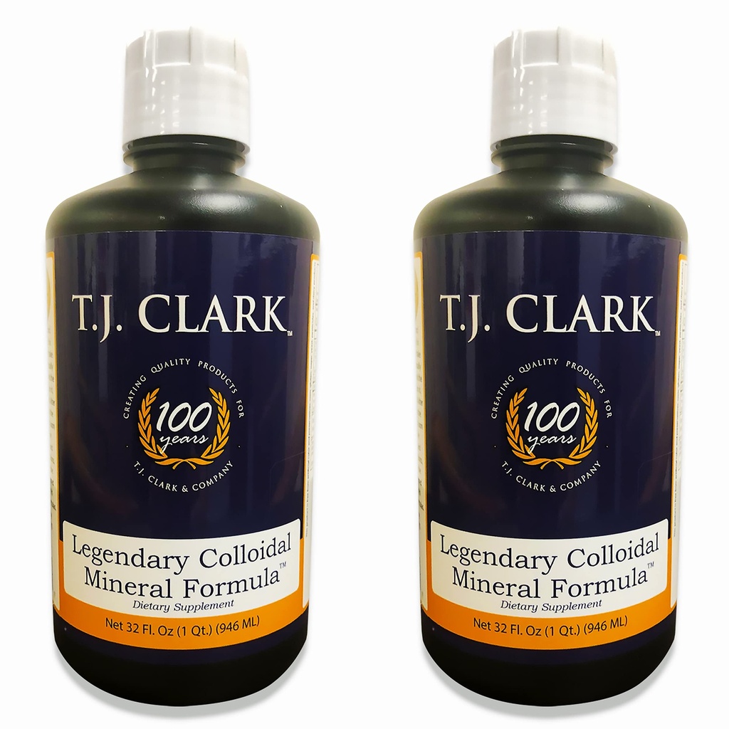 T.J. Clark Legendaarinen Kolloidinen Mineral Formula 32 fl. oz. (2 Pack) by T. J. Clark