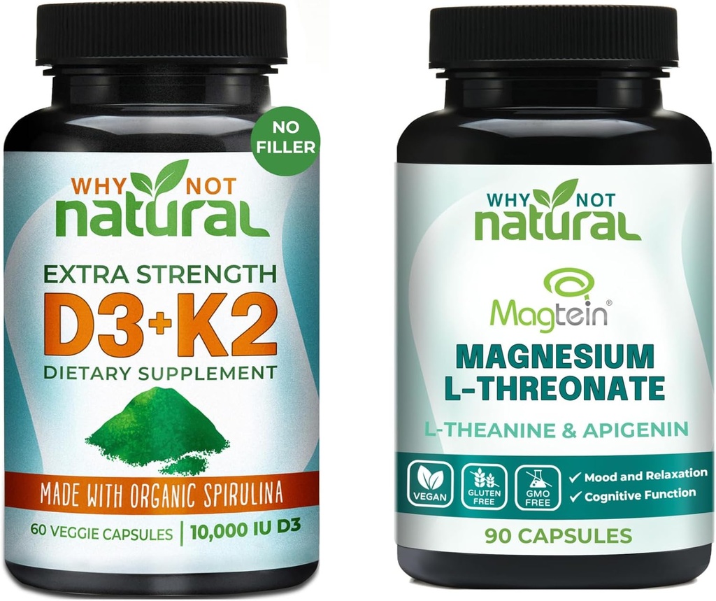 Miksi ei luonnon magnesium L-treonaattikompleksi ja D3K2-vitamiini