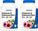 Nutricost Echinacea & Goldenseal Root, 500 mg, 240 kapselia (2 pullo) - Kasviskapselit, ei GMO, Gluteeniton
