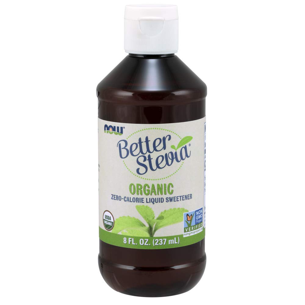 Stevia Extract Organic nyt elintarvikkeet 8 oz Liquid