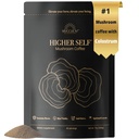 Higher SelfTM Mushroom Coffee Ultimate Focus & Immuunituki Blend 40% IgG Colostrum, Organic Arabica, Lion's Mane, Reishi, Chaga, L-Theanine ja Frankincense Immuunituki, Focus, Energy, Mieliala ja Gut Health . 40 annosta