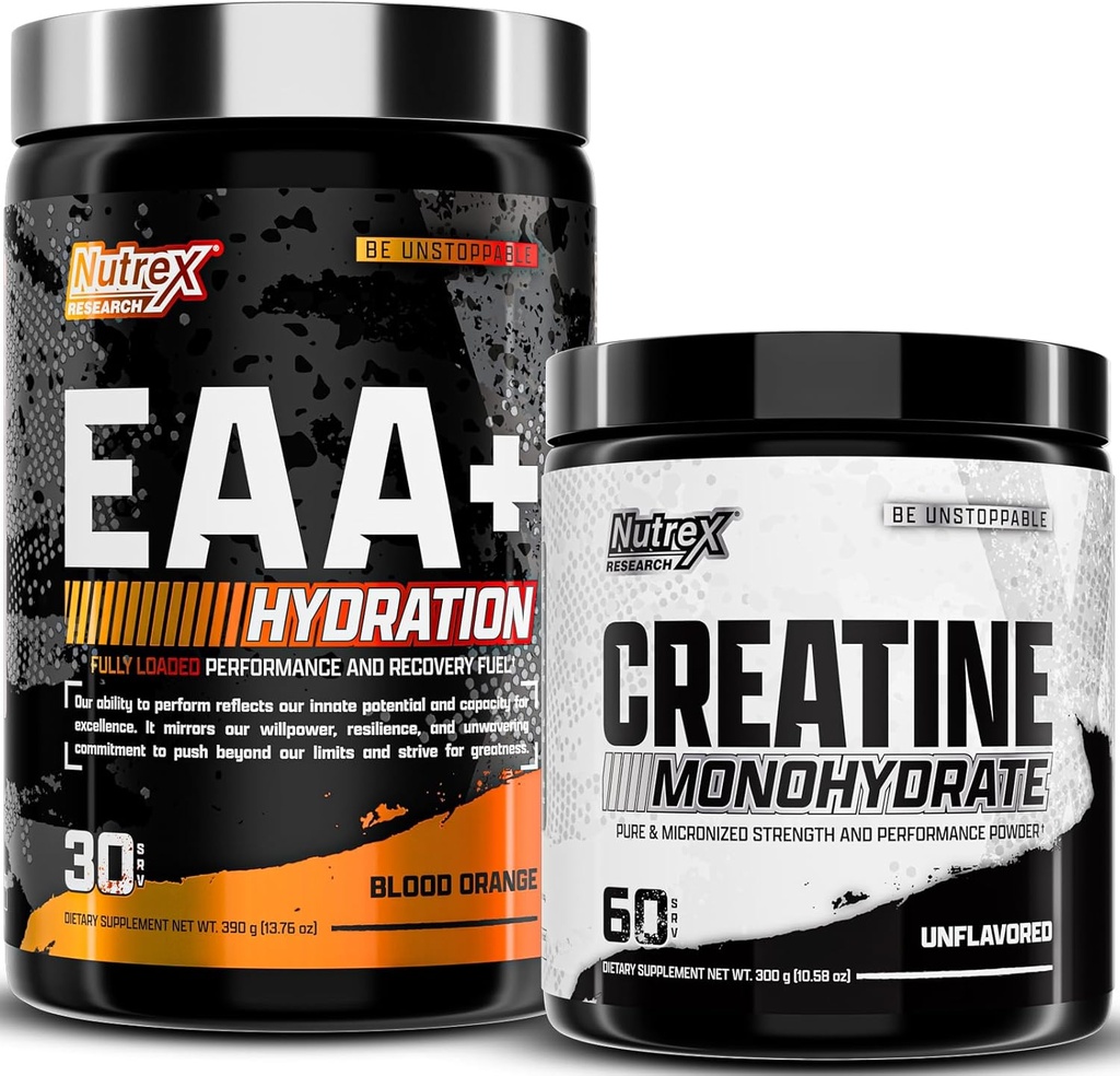 Nutrex Research EAA Hydration Blood Orange aminosyror och kreatinmonohydratpulver