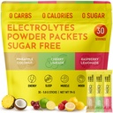 Keto Vitals Tropical Keto Electrolytes Powder No Sugar - Electrolytes med kalium, magnesium, natrium och kalcium - Sugar Free Electrolyte Powder Packets Drink Mix & Hydration Powder, 30 portioner