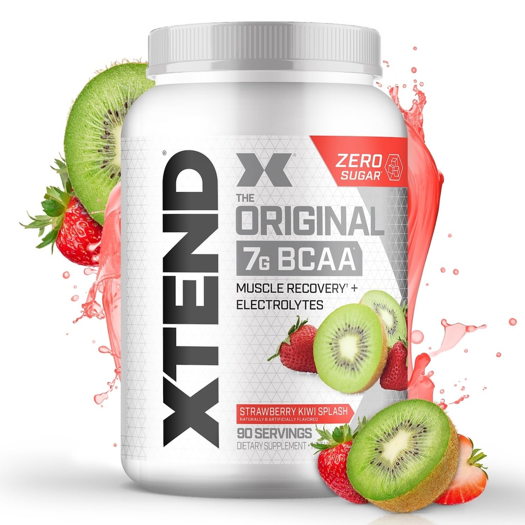 Xtend XTEND Original BCAA Powder 7g BCAA ja 2,5g L-glutamiini, sokeriton post harjoitus Lihas Recovery Drink with Amino Acids for Men & Women, 90