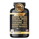 Ginkgo Biloba Alpha GPC Täydennys Panax Ginseng L Tyrosine kanssa L Theanine, Bacopa monnieri, Rhodiola Rosea, Fosfatidylseriini, B12, MCT, DMAE - Complex .