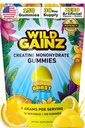 Creatiini Monohydraatti Gummies for Men & Women 5000mg - Valmistettu USA, Potency Tested, Vegan, tukee lihasten kasvua, vahvuus ja kognitiivinen toiminto, ei-GMO Gluteeniton sitruunan makuinen Creatiini 150 Chews