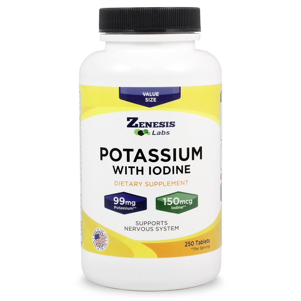 Kaliumglukonaatti 99 mg + 150 mcg Jodi Kelv Bulk (250 tablettia/pullo)