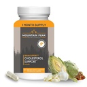 Mountain Peak Nutritionals Cholesterol Support Supplement - Artichoke Extract, CoQ10, & Red Jeast Rice - Plant-Baseed Formula Supports Heart Health & Healthy Lipids tasot (90 kasvissyöjä kapselit)