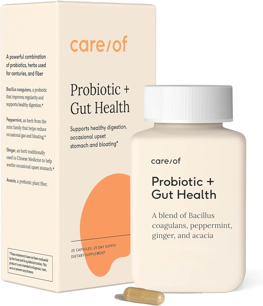 Care / av Probiotic + Gut Health Supplement för kvinnor och män - GRATIS Wellness Tracker APP - Digestive Support för att lindra yrkesgas och uppblåsthet - Sugar-Free, inga fillers, certifierad C.L.E.A.N. - 25 Räkna