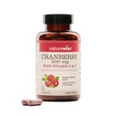 NatureWise Cranberry Pills for Women - Extract Equal till 12 500mg* Cranberry Supplement + Vitamin C & E - Rengöring Urinary Tract & Bladder - Vegan, Non-GMO, Sugar-Free - 60 kapslar[1-månaders leverans]