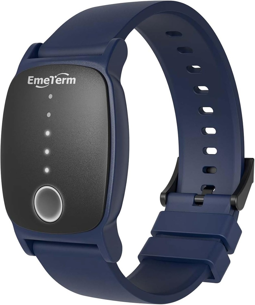 EmeTerm Explore FDA-kirkas Pahoinvointia Ranneke IP67 Vedenpitävä Morning Motion Relief Band Ladattava Classic hihna Design Drug Ilmainen ilman haittavaikutuksia Laivaston sininen