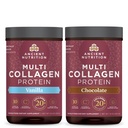Antiikin ravitsemus Multi Collagen Protein Powder, vanilja, 24 tarjoilua + Multi Collagen Protein Powder, Suklaa, 24 tarjoilua