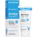 VitaMedica Arnica Gel Plus 15 parantava kasviyhdistelmät, extra vahvuus Formulation mustelmia, turvotusta, nivelkipua, lihasten jäykkyyttä ja sitkeyttä, kaikki luonnolliset, kasviperäisiä kipulääkkeitä