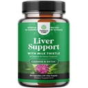 Milk Thistle Liver Support Supplement - Herbal Liver Supplement Silymarin Milk Thistle Extract Voikukka juuri Artisokkauute Koliini Bitartraatti Berberiini ja Chicory Root Cleanse 60 Count