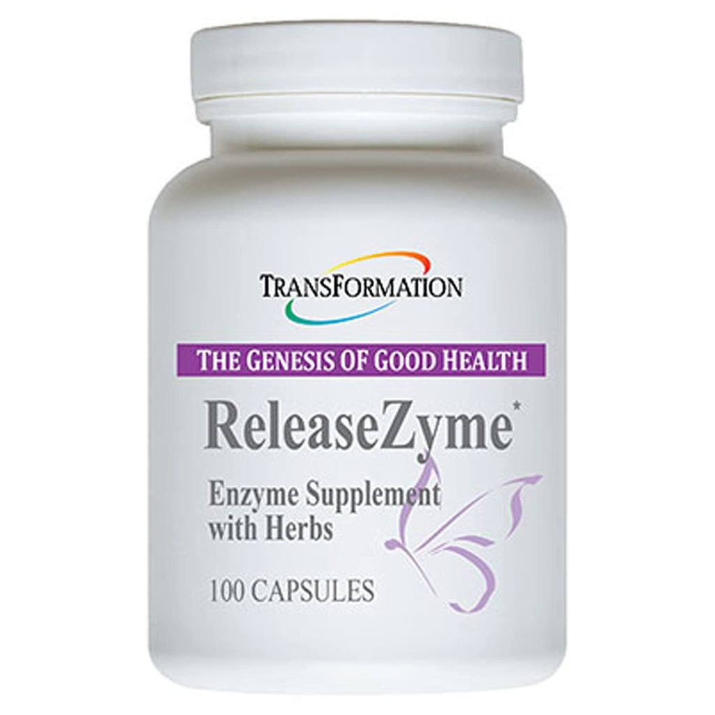 TRANSFORMATION GENESIS HYVÄN TERVEYDEN Entsyymit JulkaisuZyme Blend täydentää luonnon yrtit, Advanced digestiivinen tuki Formula Proteaasi, auttaa Break Down proteiinit, kasvipohjaiset entsyymit, 100