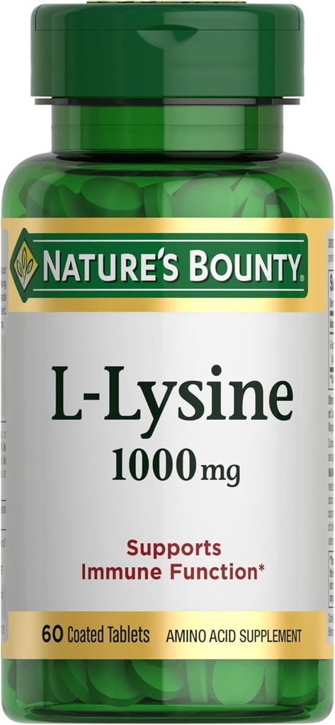Luonnon Bounty L-Lysine, 1000 mg, 60 tablettia