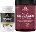 Ancient Nutrition Regenerative Organic Certified Probiotics for Menopause, 60 Count + Multi Collagen Protein Powder Unmaured, 45 Tarjoukset