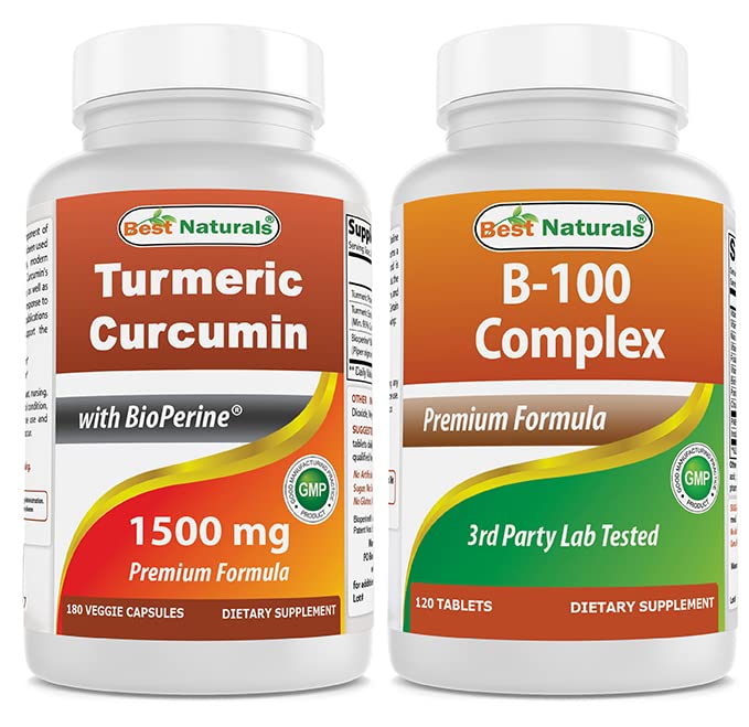 Turmeric Curcumin 1500mg & B- 100 Complex