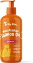 Zesty Tassut Wild Alaskan Salmon Oil koirat ja kissat- iho ja takki tuki, Omega 3 täydentää lemmikkieläimet, 16oz, Pump Top
