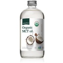 Natural Force Organic MCT Oil - Pure Glass Bottle - Tillverkad av 100% Cold Pressed Virgin Coconut Oil + Certified Keto, Paleo, Kosher, Vegan & Non-GMO - Lab Testad för kvalitet och renhet - 16 Ounce