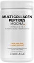 Codeage Multi Collagen Peptides Protein Powder - Chocolate Mocha Instant Coffee - Gourmet Knoa Coffee Drink & Shake - Collagen Typ I, II, III, V & X - Grass-Fed, Hydrolyzed, Non-GMO - 14.39oz