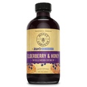 Honey Gardens Elderberry & Honey Immune Syrup - Black Elderberry Syrup för vuxna och barn, Natural Throat Defense Wellness Supplement med Propolis & Organic Apple Cider Vinegar - 8 Fl Oz