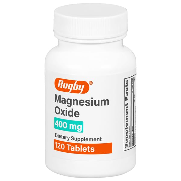 Rugby Magnesiumoksidi 400 mg tabletit - Ravintolisä - Gluteeniton - 120