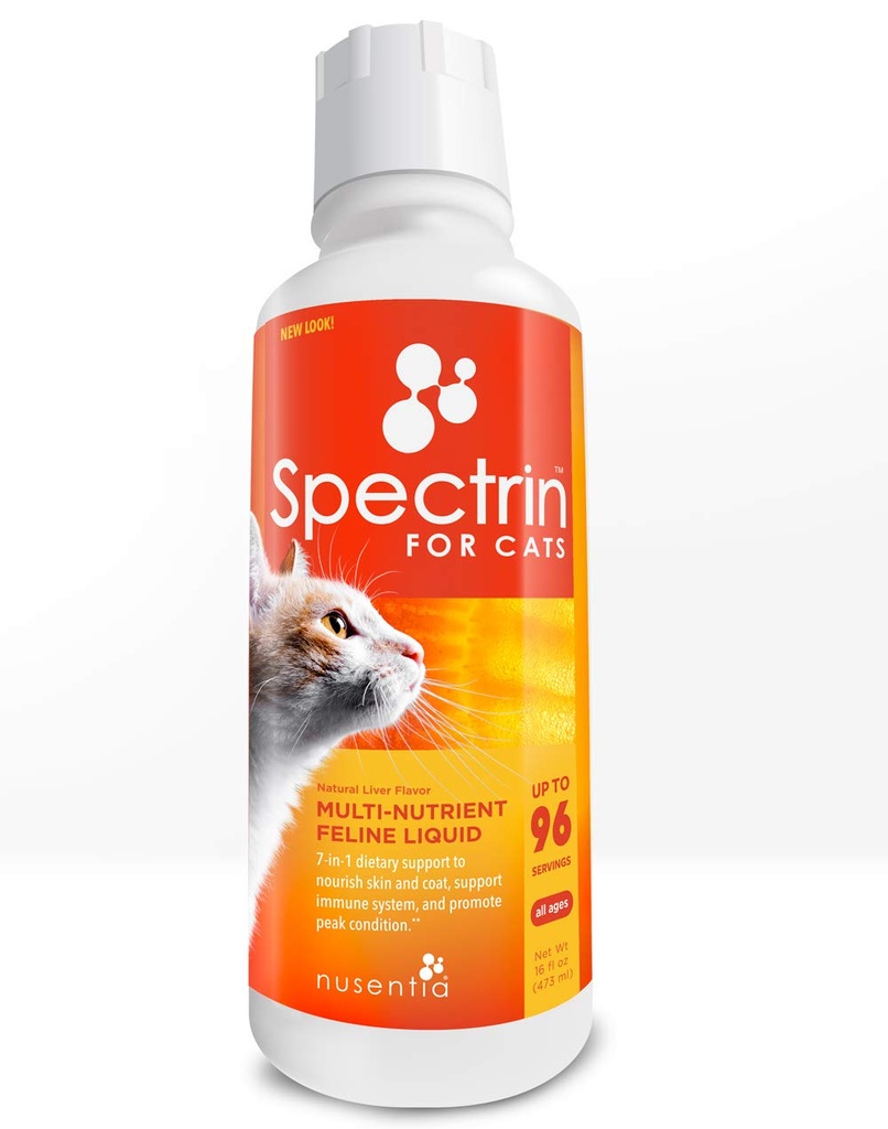 Katt vitaminer - Spectrin 16 OZ - Liquid Vitamin & Antioxidant Supplement för katter - 96 doser