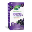 Nature's Way Sambucus Immuuni Lozenges, kanssa C-vitamiini, Black Elderberry Extract, Immune Support*, 30 Lozenges (Packaging May Vary)