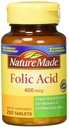 Nature Made Folic Acid (400 mcg) tabletter, 250 greve, paket med 2