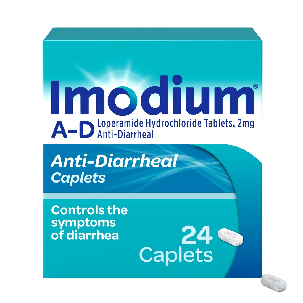 Imodium A-D Ripuli Ruoansulatuskanavan Caplets kanssa Loperamide HCl, Anti-Diarrheal Medicine auttaa hallitsemaan oireita ripulin vuoksi akuutti, matkailijan ripuli, HSA/FSA Oikeutettu, 24 tt