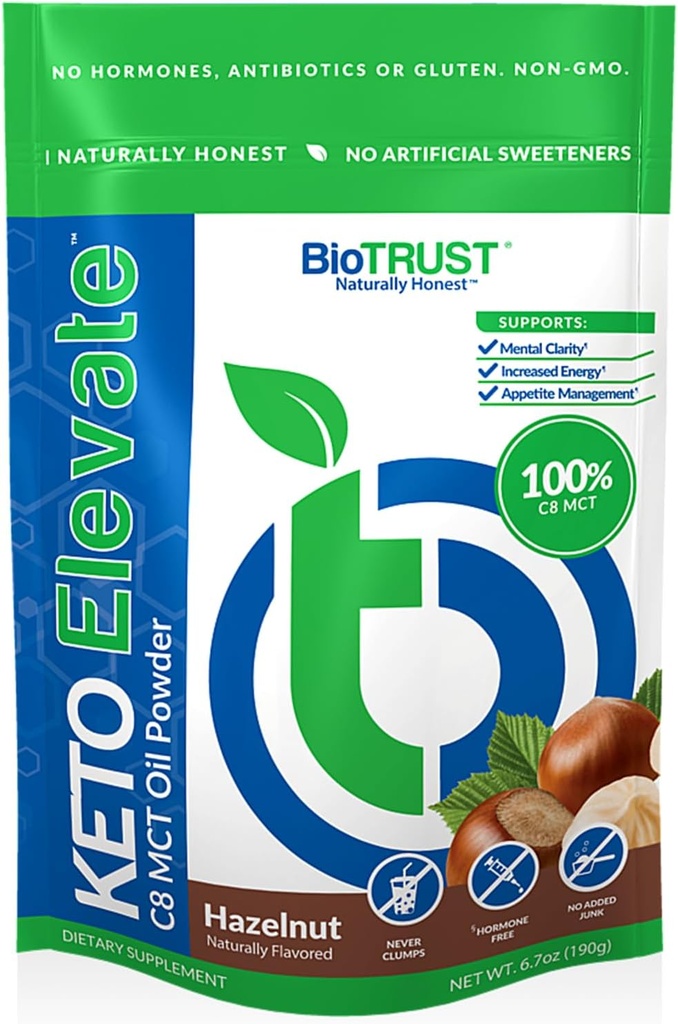 BioTrust Keto Elevace ... C8 MCT Oil Powder ... Ketogeeninen MCT Coffee Creamer...