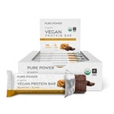Tohtori Mercola Pure Power Peanut Butter Protein Bars, 12 Tarjoilut, ei-muuntogeenisiä, soijaton, gluteeniton, vegaaninen proteiinipatukka