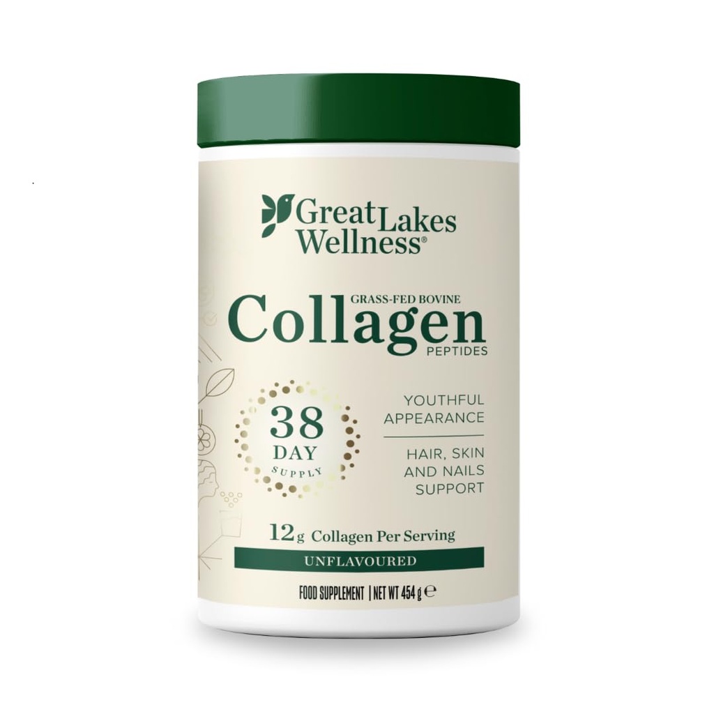 Great Lakes Gelade, Collagen Hydrolysate, Pasture-Raised Grass-Fed, Non GMO (4 tölkit 16 Ounces)