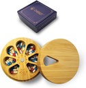 Bamboo Wood Weekly Pilleri Organizer lääketieteen vitamiini täydentää, Niveltulehdus Friendly 7 päivän pilleri laatikko Keskikokoinen kontti haltija, Päivittäinen kannettava matka pilleri tapauksessa Keeper Dispenser