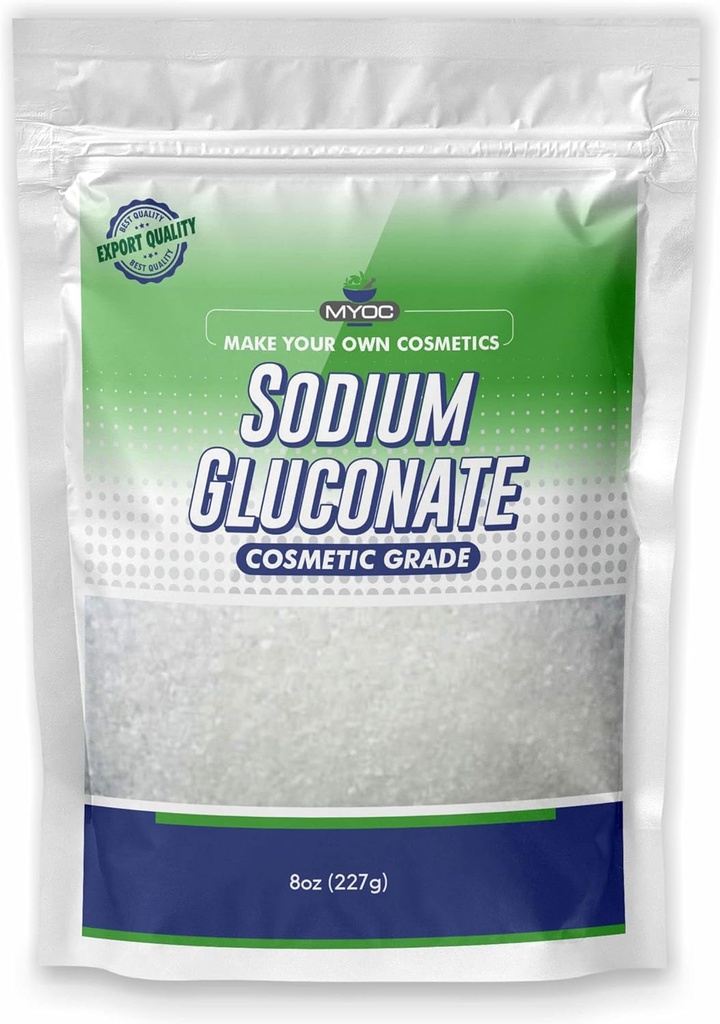 Natriumglukonaattijauhe 227 Gm (8 Oz), puhdas natriumglukonaatti iholle, natriumglukonaatti kosmeettinen aine, natriumglukonaatti saippuan valmistukseen, natriumglukonaatti kosmetiikkaan, natriumglukonaatti irtotavarana