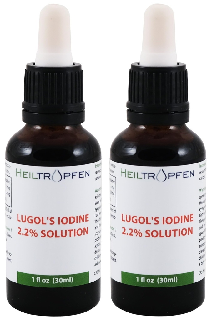 2X 2,2% Lugolin jodiliuos 2x1 Fl Oz - 2x30 ml 