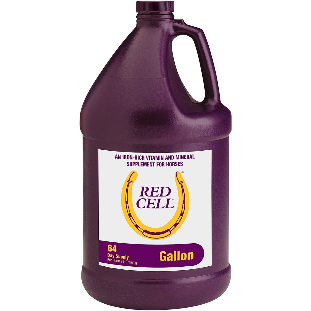 Farnam Horse Health Red Cell, Liquid Vitamiini-Iron-Mineral täydennysosa hevosille, auttaa täyttämään tärkeitä ravintoaineiden Gaps in Horse's Diet, 1 Gallon, 128 Oz., 64-päivä tarjonta