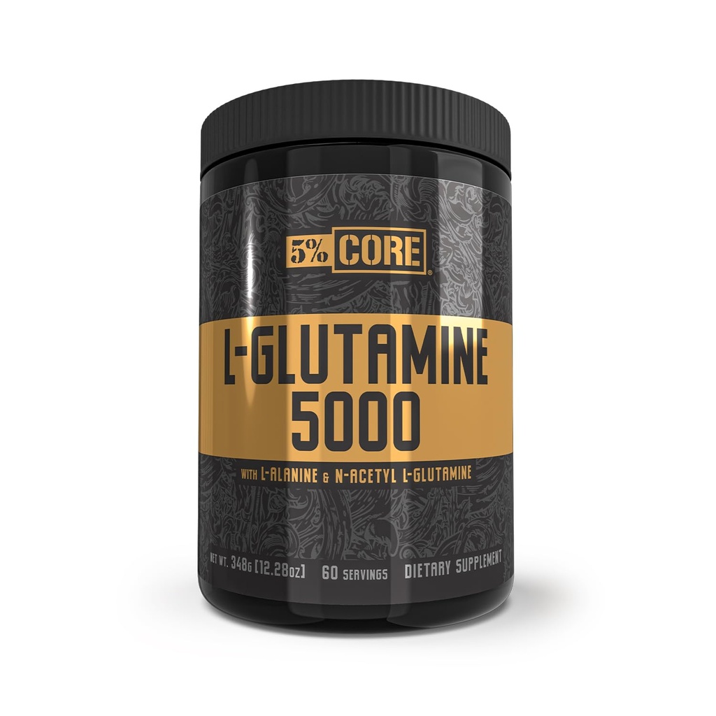 5% Nutrition Core L-Glutamiini 5000 täydennysosa w/L-Alaniini ... Immuuni- ja digestiivinen tuki ... Aminohappo Lihas Builder Post Treenaus Recovery ...
