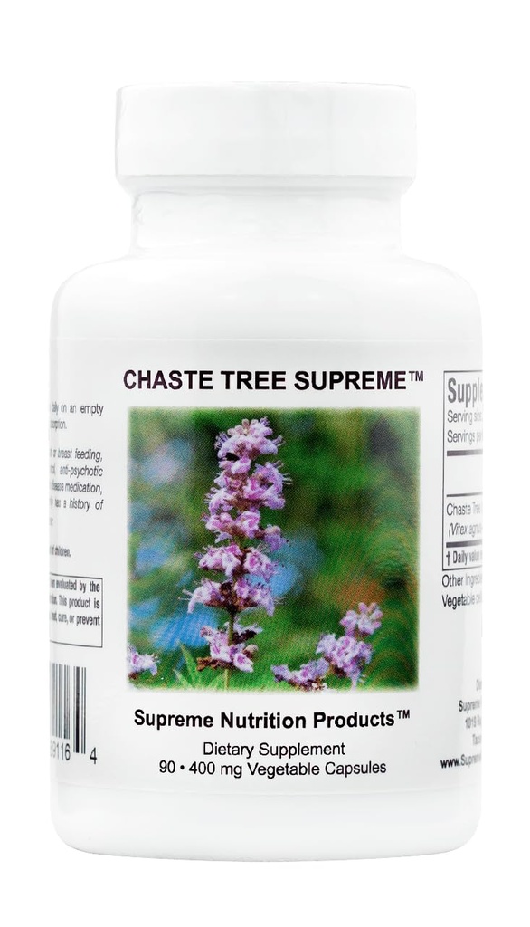 Supreme Nutrition Chaste Tree Supreme, 90 puhdasta Vitex Kasvissyöjä Kapselit