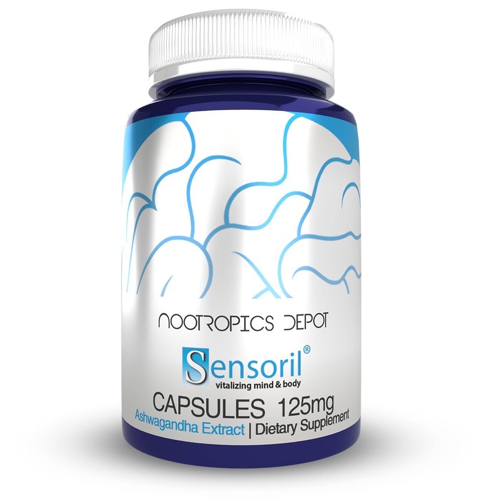 Nootropics Depot Sensoril Ashwagandha kapselit ... 125 mg .. 180 Ct.