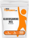 BulkSuplements.com Glukosamiini HCl Powder - Glukosamiini Supplement, Joint Support Supplement - Gluteeniton, 1g per tarjoilu, 5kg (pakkaus 5) (11 lbs)