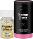 Premama Prenataalinen vitamiineja Energy Boost Drink Mix & Prenatal Support Bundle, Omega 3, B-vitamiinit, DHA, Folaatti, 28 Tarjoukset
