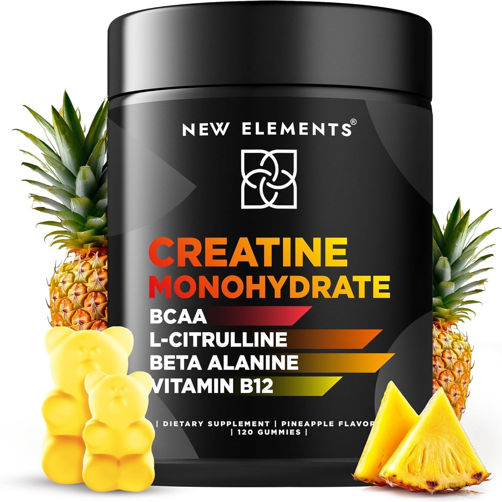 Kreatiini Monohydraatti Gummies 5 mg kanssa BCAA L-Citrulline Beta Alanine & B12 