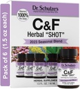 Dr. Schulze's Herbal Shot | Organic Extract | Gluten-Free & Non-GMO för Immune System Support | Total 9 Fl. Oz. | 6 portioner
